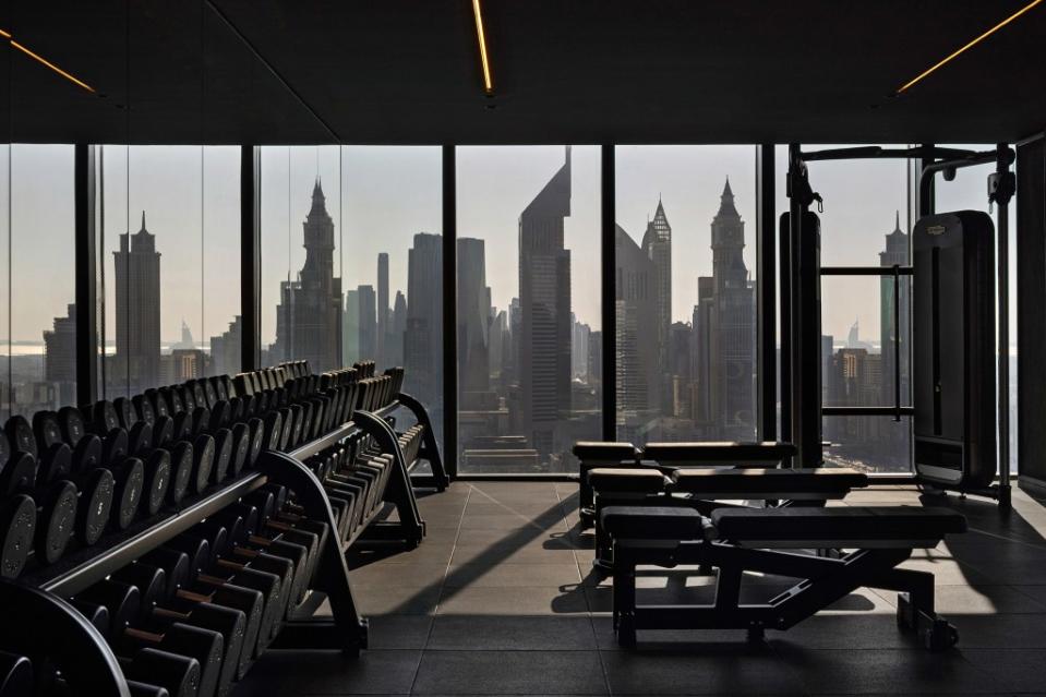 From a SIRO fitness lab, a view of the Dubai skyline. Courtesy of Natelee Cocks/SIRO