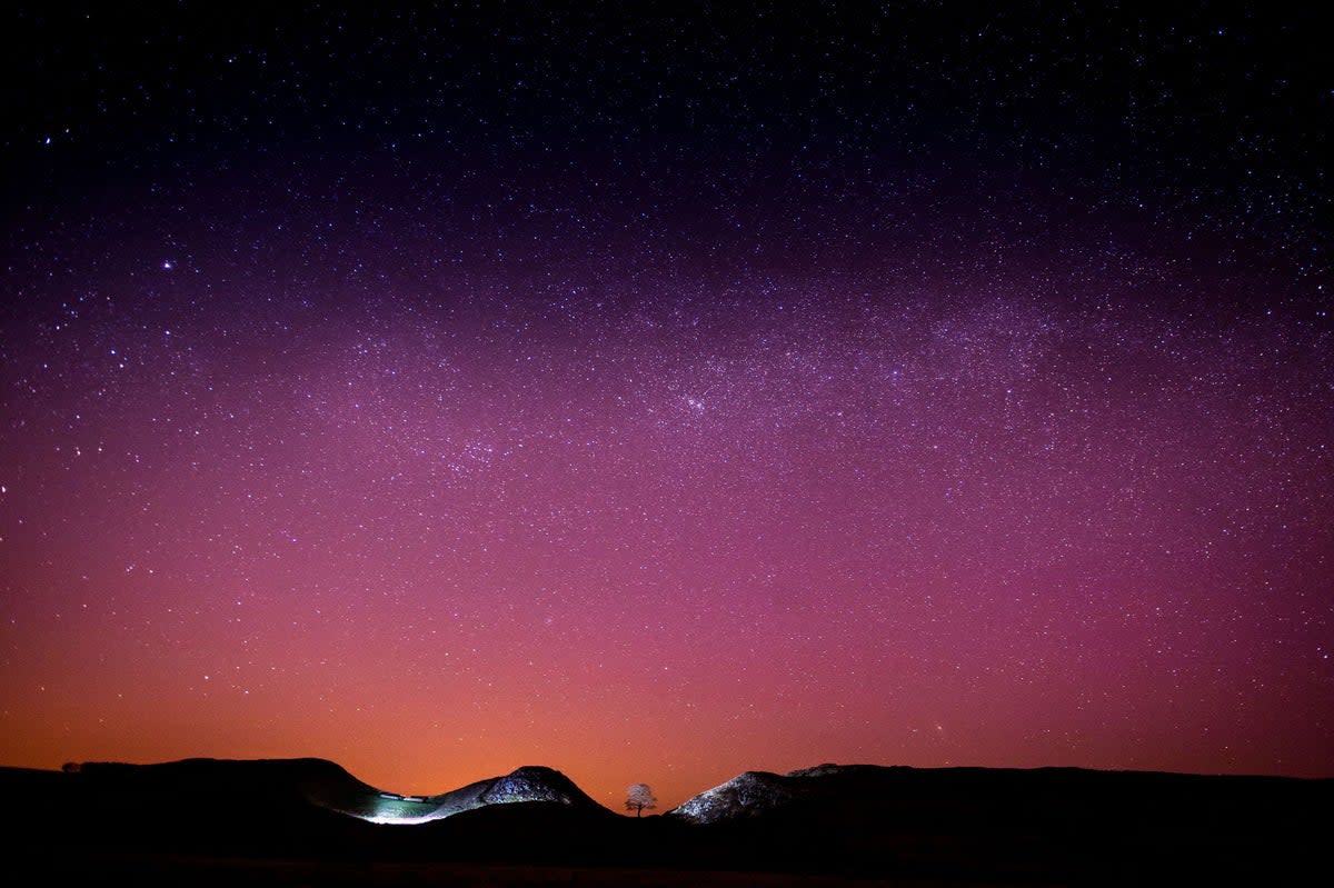 Captured on 2015, stars filled the night sky above Sycamore Gap (Owen Humphreys/PA Wire/PA Images)