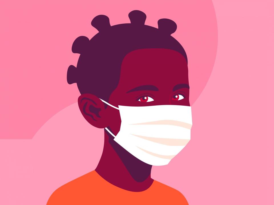 The new government advice states that children under the age of two should not wear a face mask (iStock)