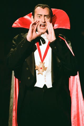 <p>Margaret C. Norton/NBCU Photo Bank/NBCUniversal via Getty</p> Joe Flaherty as Dracula in 1995.