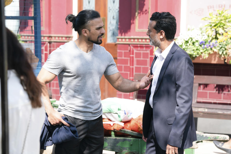 EastEnders,26-09-2023,6774,Ravi Gulari (AARON THIARA);Nish Panesar (NAVIN CHOWDHRY),****EMBARGOED TILL 19TH SEPTEMBER 2023****, BBC, Jack Barnes/Kieron McCarron