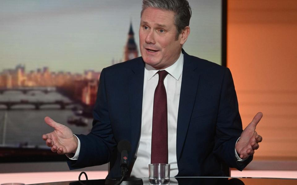 Sir Keir Starmer told the BBC that he believes Boris Johnson broke the law - Jeff Overs/BBC/PA