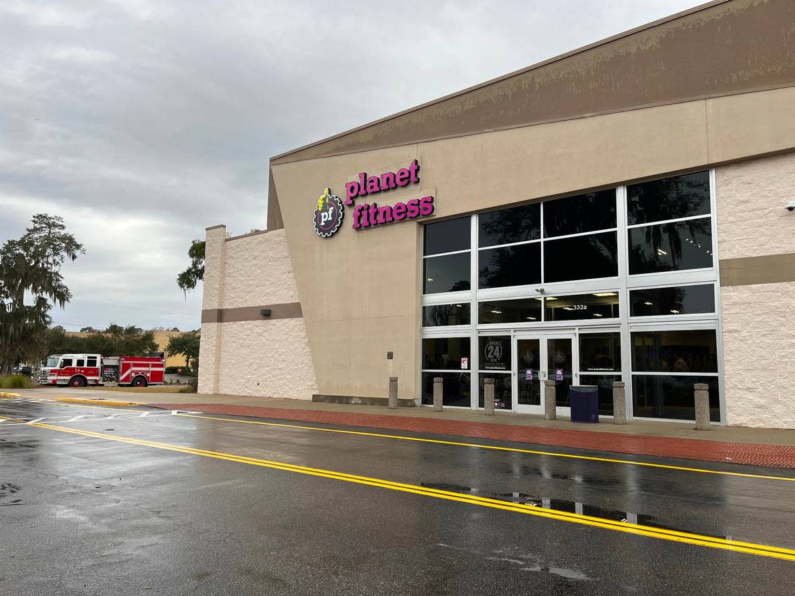 A regular at Planet Fitness in Beaufort went into cardiac arrest Tuesday morning and was saved by an off-duty firefighter.