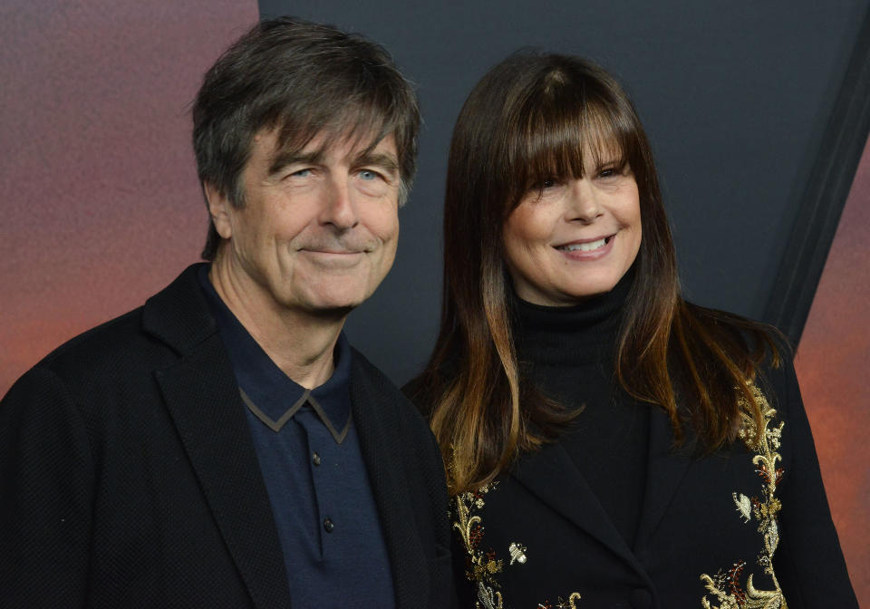 Thomas Newman and Ann Marie Zirbes at the Universal Pictures� 1917 Los Angeles Premiere held at the TCL Chinese Theater in Hollywood, CA on Wednesday, ?December 18, 2019. (Photo By Sthanlee B. Mirador/Sipa USA)