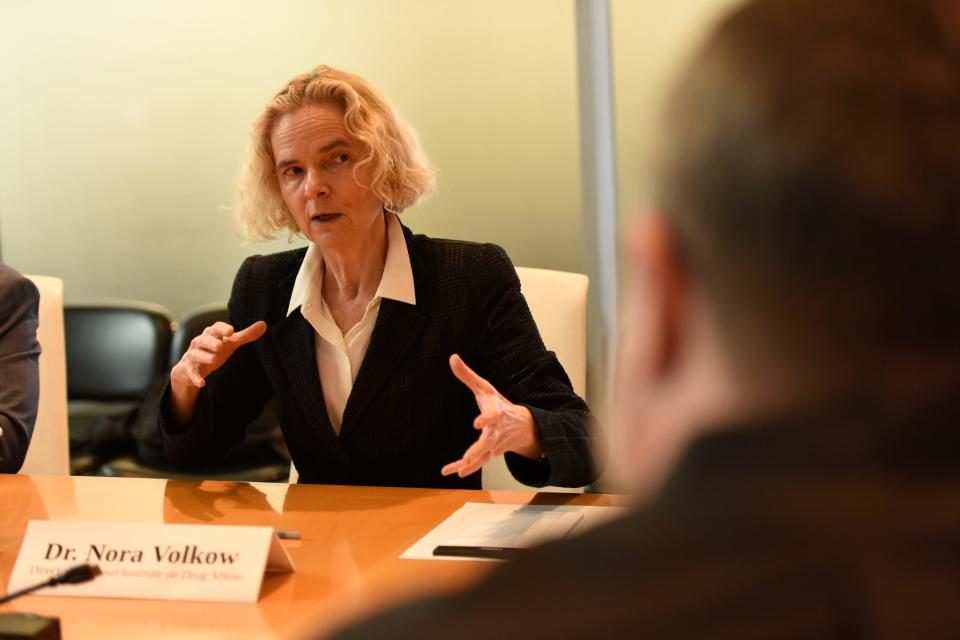 Dr. Nora Volkow, director of the National Institute on Drug Abuse.