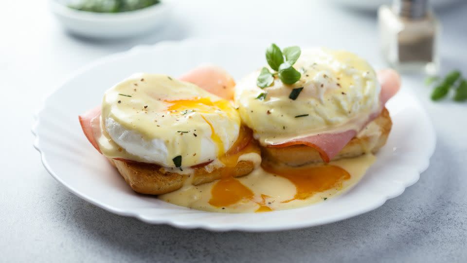 Eggs Benedict. - Mariha-kitchen/iStockphoto/Getty Images