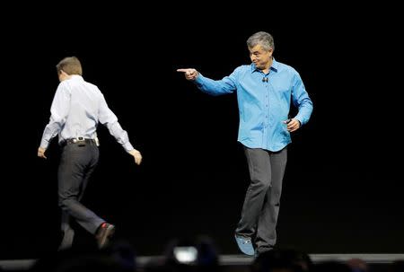 Eddy Cue, Senior Vice President of Internet Software and Services for Apple Inc., takes the stage to discuss the company's tvOS at the company's World Wide Developers Conference in San Francisco, California, U.S. June 13, 2016. REUTERS/Stephen Lam