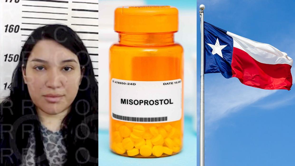 Lizelle Gonzalez mugshot Starr County Sheriffs Office misoprostol abortion pills texas state flag