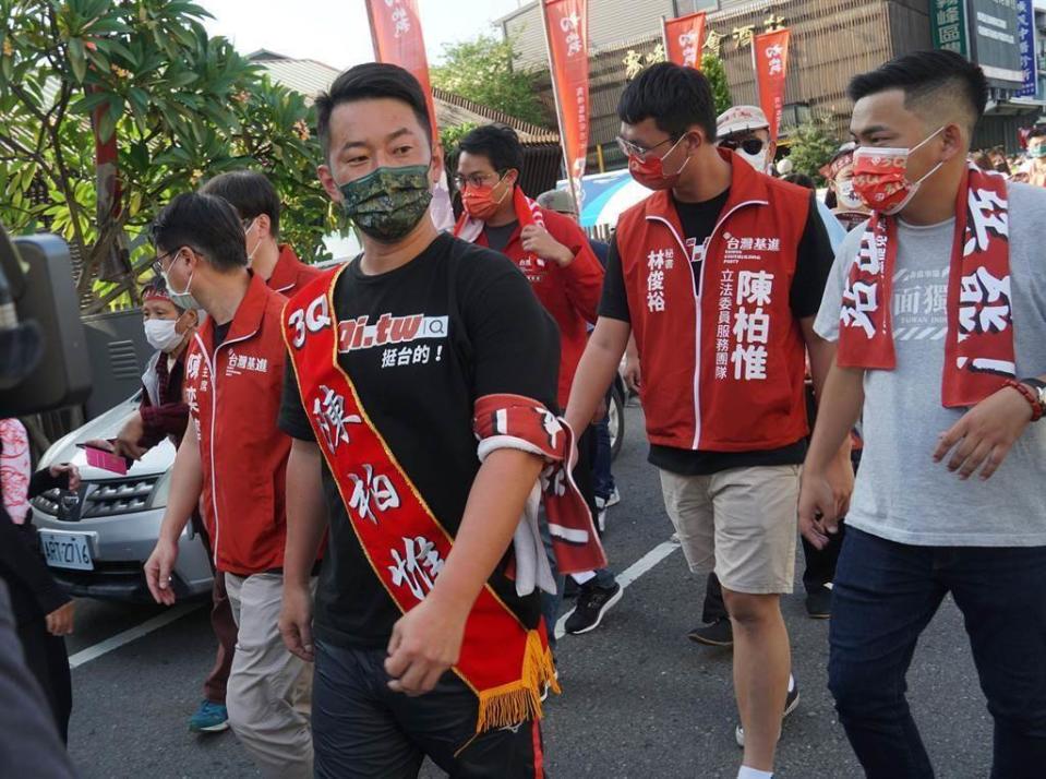 台灣基進立委陳柏惟。（資料照，黃國峰攝）