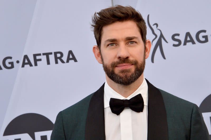 John Krasinski arrives for the the 25th annual SAG Awards held at the Shrine Auditorium in Los Angeles on January 27, 2019. The actor turns 44 on October 20. File Photo by Jim Ruymen/UPI