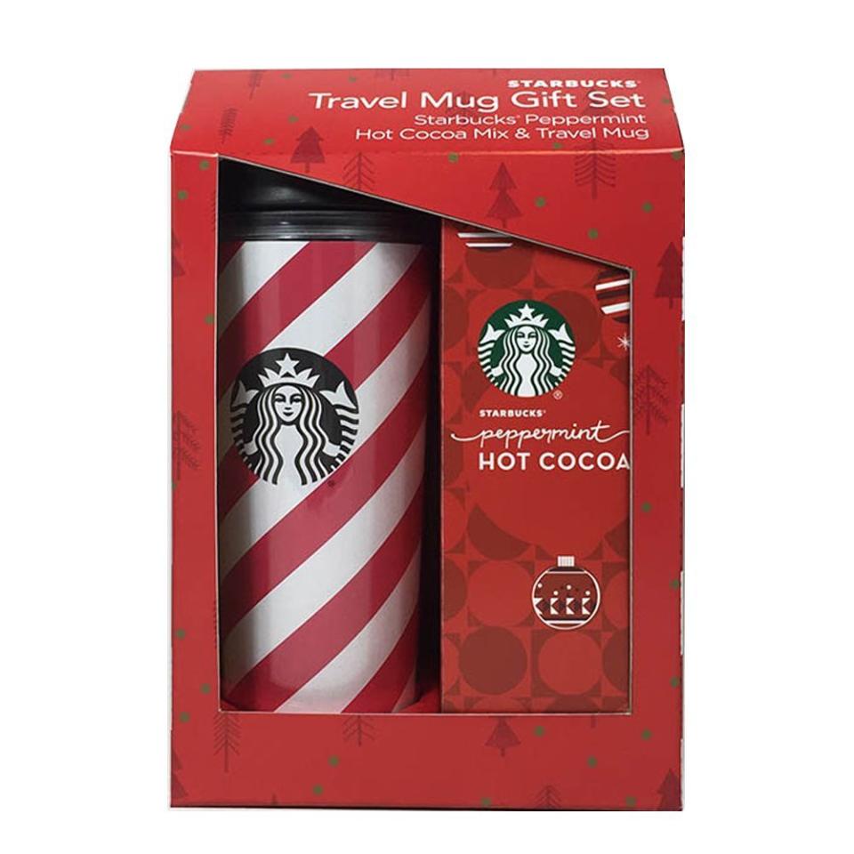 Starbucks Travel Mug With Cocoa Gift Set