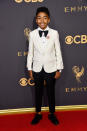 <p>Miles Brown attends the 69th Primetime Emmy Awards at the Microsoft Theater on Sept. 17, 2017, in Los Angeles. (Photo: Getty Images) </p>