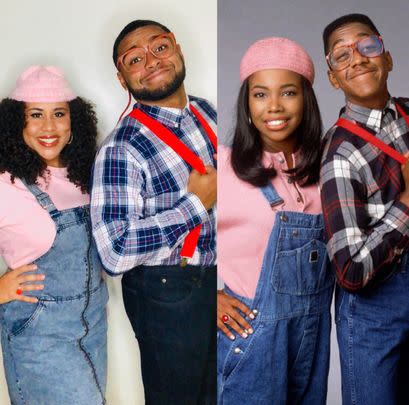 Steve Urkel and Laura Winslow from 