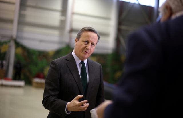 Lord Cameron visits Sofia (Stoyan Nenov/PA)