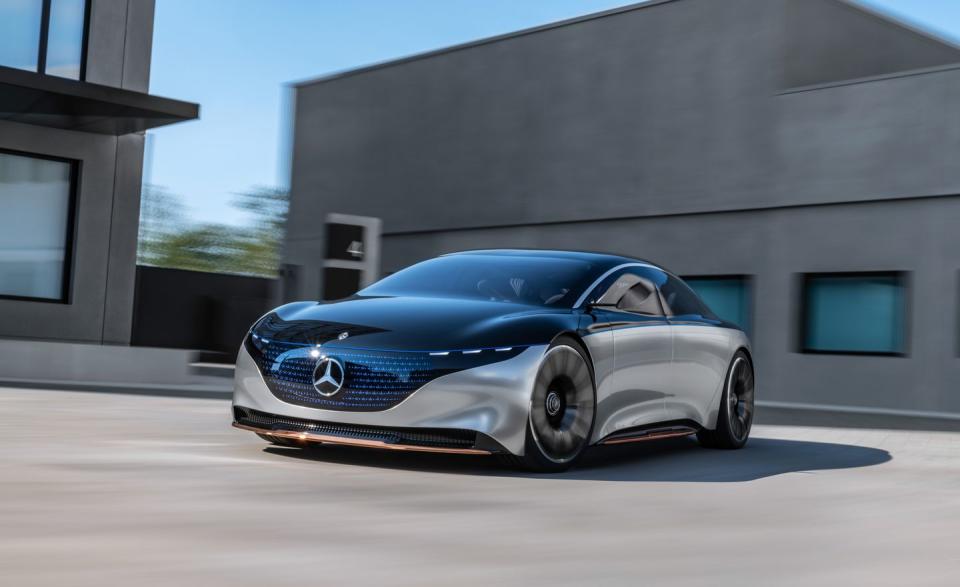 View Photos of the Mercedes-Benz Vision EQS Concept