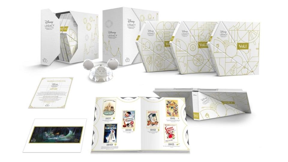 The Disney Legacy Animated Film Collection full contents.