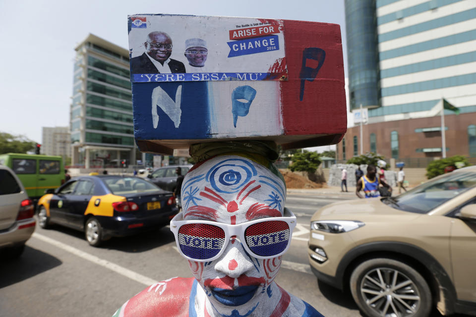 General elections campaign posters in Ghana