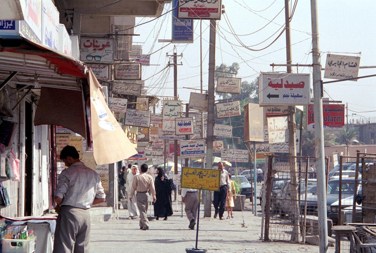 Street in downtown Baghdad.