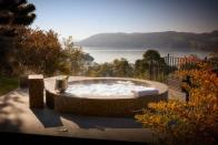 <p>Set on 67 acres of glorious fells, <a href="https://www.booking.com/hotel/gb/the-samling-windermere.en-gb.html?aid=2200763&label=spa-hotels-lake-district" rel="nofollow noopener" target="_blank" data-ylk="slk:The Samling;elm:context_link;itc:0" class="link ">The Samling</a> has views out across Windermere and the Old Man of Coniston. While the hotel doesn't have a spa per se, it has one magnificent spa feature: guests can book in for soaks with a view at its perfectly positioned hot tub in the woods throughout the day, but the best slot has to be dusk, with some accompanying champagne. </p><p>The estate also includes ornamental water gardens, a wildflower meadow, woodland trails and a Georgian arbour. Book in for some glamping in the grounds to continue to enjoy the seclusion and don’t miss dinner with your choice from one of the best wine lists in the Lakes.</p><p><a class="link " href="https://www.booking.com/hotel/gb/the-samling-windermere.en-gb.html?aid=2200763&label=spa-hotels-lake-district" rel="nofollow noopener" target="_blank" data-ylk="slk:BOOK A STAY;elm:context_link;itc:0">BOOK A STAY</a></p>