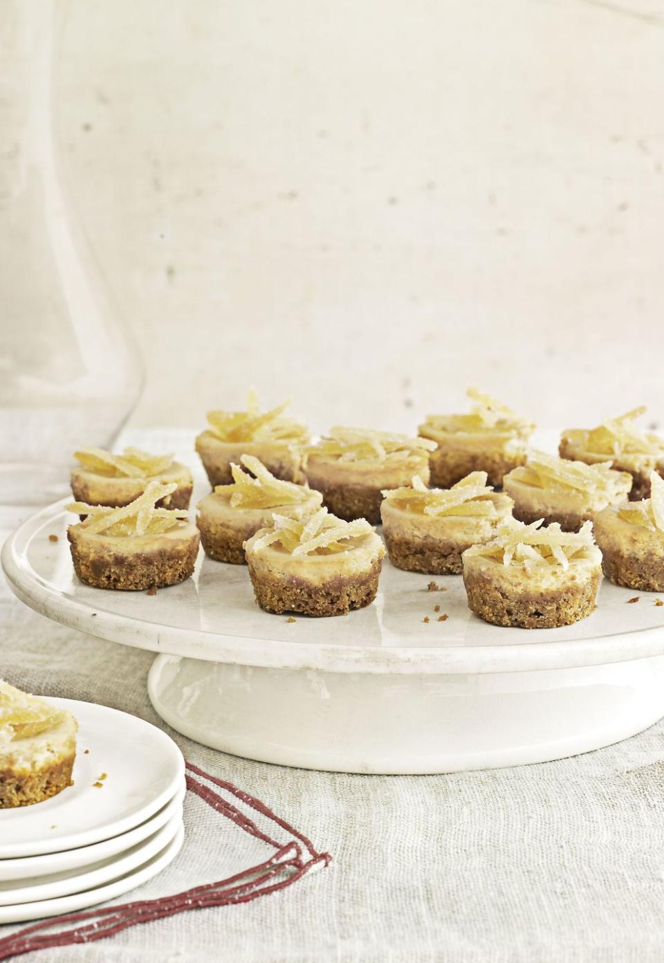 Mini Brown-Sugar Cheesecakes