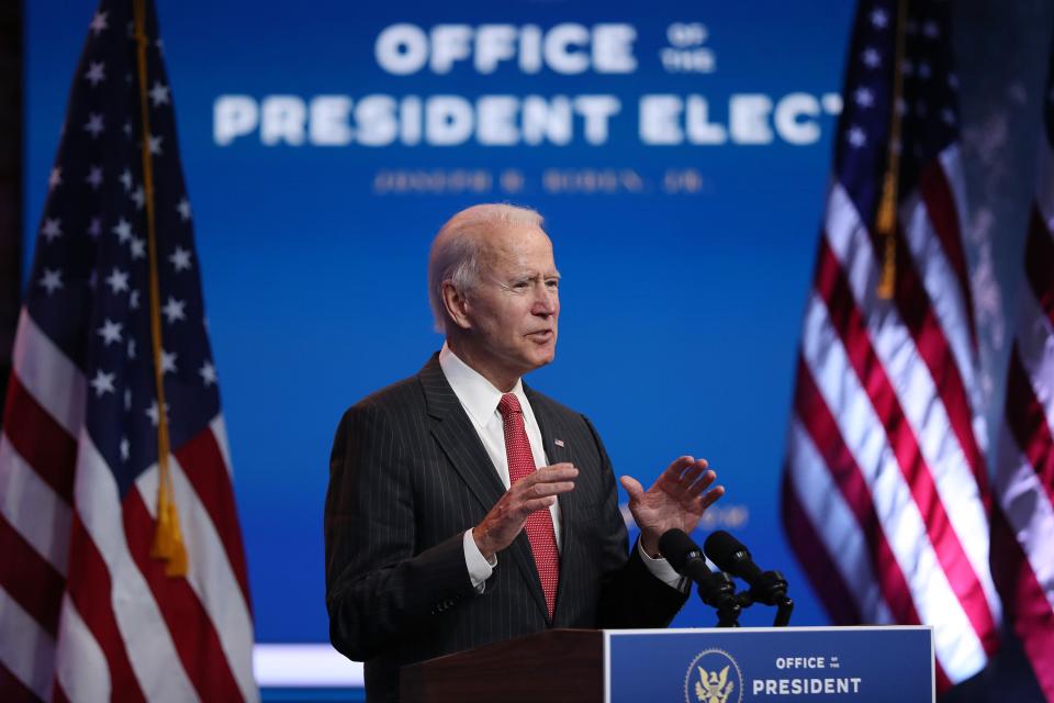 <p>Joe Biden will be officially sworn in as president on January 20th</p> (Getty Images)