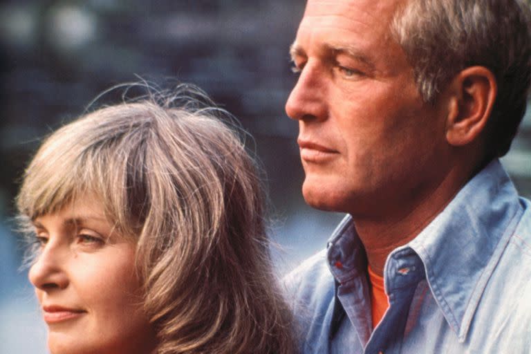 Paul Newman y Joanne Woodward en 1974.