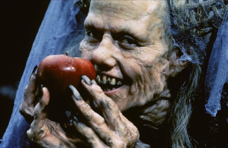 Sigourney Weaver is near unrecognizable as the witch in "Snow White: A Tale of Terror"