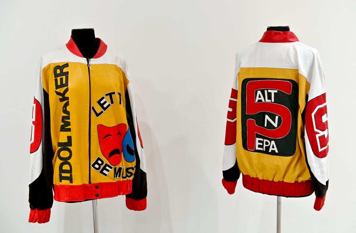 Salt-N-Pepa's personal "Push It" jackets worn their Geico commercial. (Photo: Angela Weiss/AFP via Getty Images)