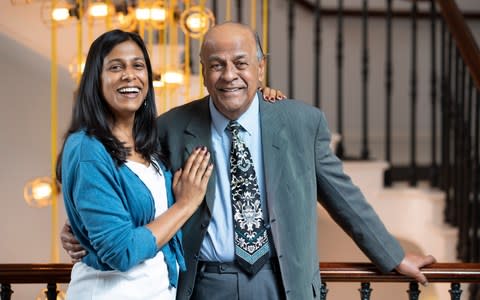 Lolita Chakrabarti and Dr Chakrabarti   - Credit:  Andrew Crowley