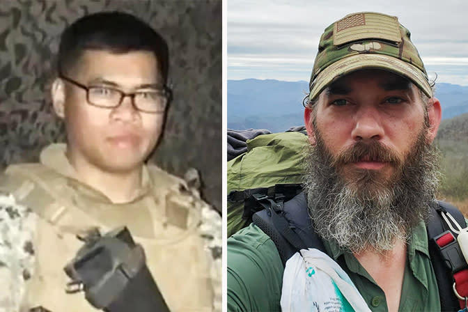 Andy Huynh and Alexander Drueke, who were captured and killed whilst fighting in Ukraine.  (Facebook)
