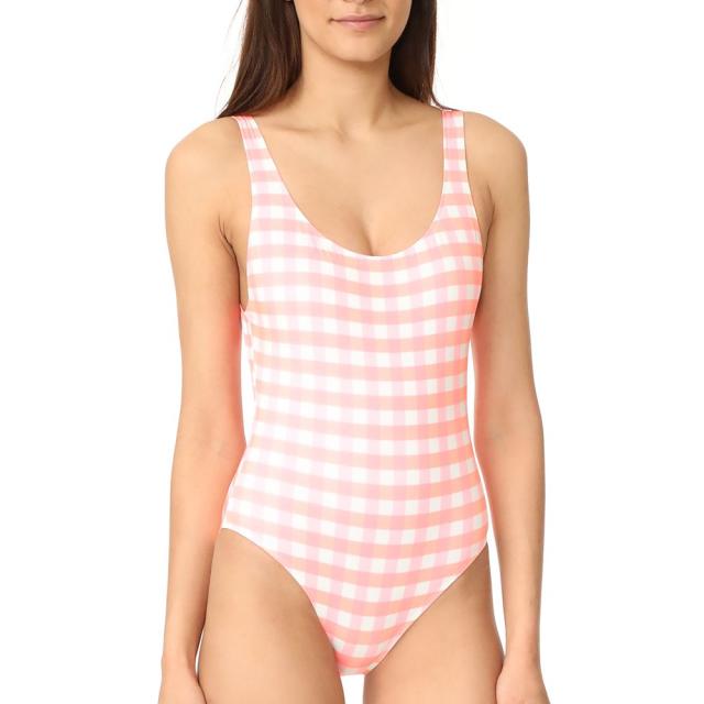 Rory Cherry Girl Pink Gingham One-Piece Swimsuit