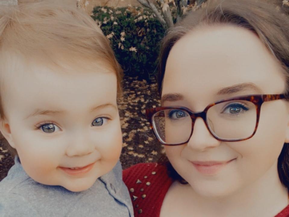 Ayla Roberts and her daughter.