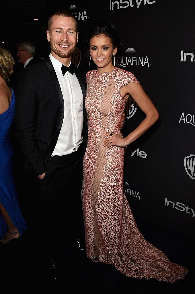 Nina Dobrev and Glen Powell