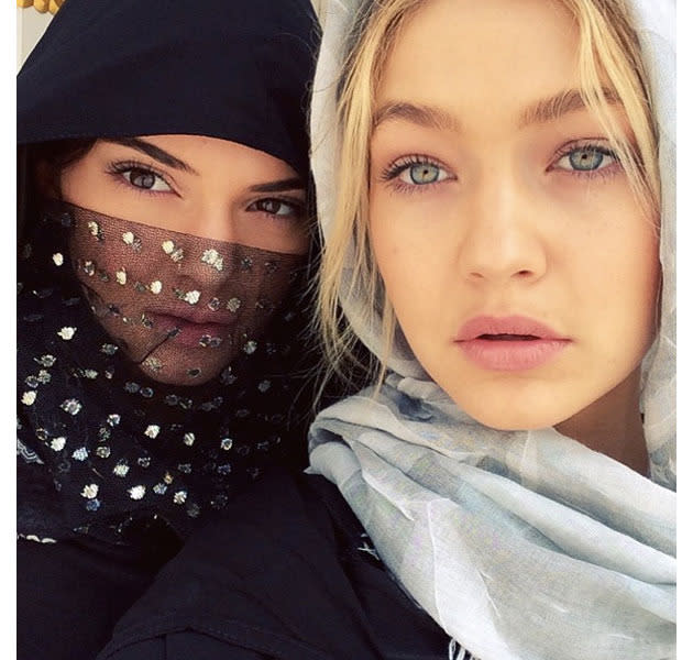 Kendall Jenner and Gigi Hadid holiday in Abu Dhabi.