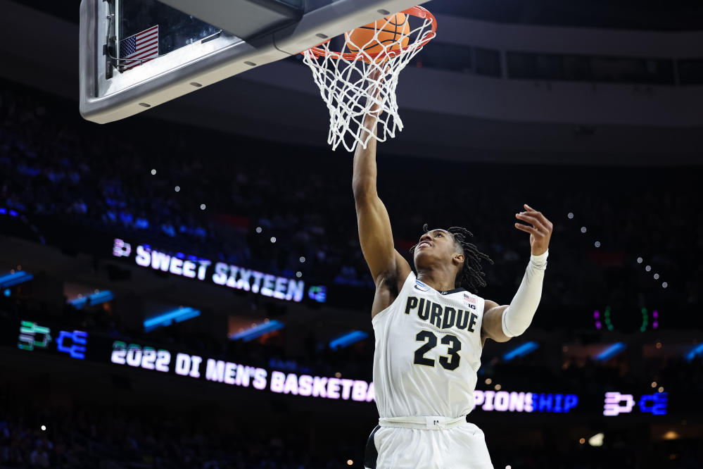 Purdue's Jaden Ivey prepares to land outside NBA's top three in draft