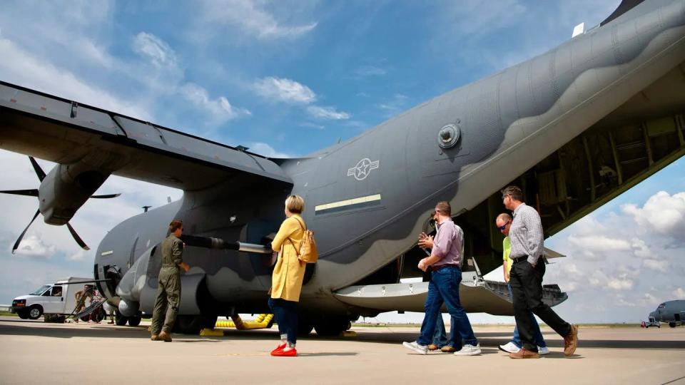 One of the AC-130Js upgraded with the improved howitzer. <em>USAF</em>