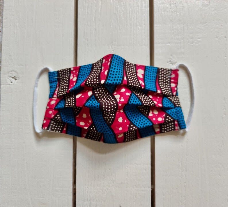 This <a href="https://fave.co/2AGEcpB" target="_blank" rel="noopener noreferrer">Germany-based, Black-owned Etsy shop</a> is know for its handmade African clothes and accessories, and has recently started making face masks in the traditional prints and patterns. Shop this <a href="https://fave.co/3d8p2qe" target="_blank" rel="noopener noreferrer">African-print face mask for $11</a> at <a href="https://fave.co/2AGEcpB" target="_blank" rel="noopener noreferrer">Osagie Designs on Etsy</a>.