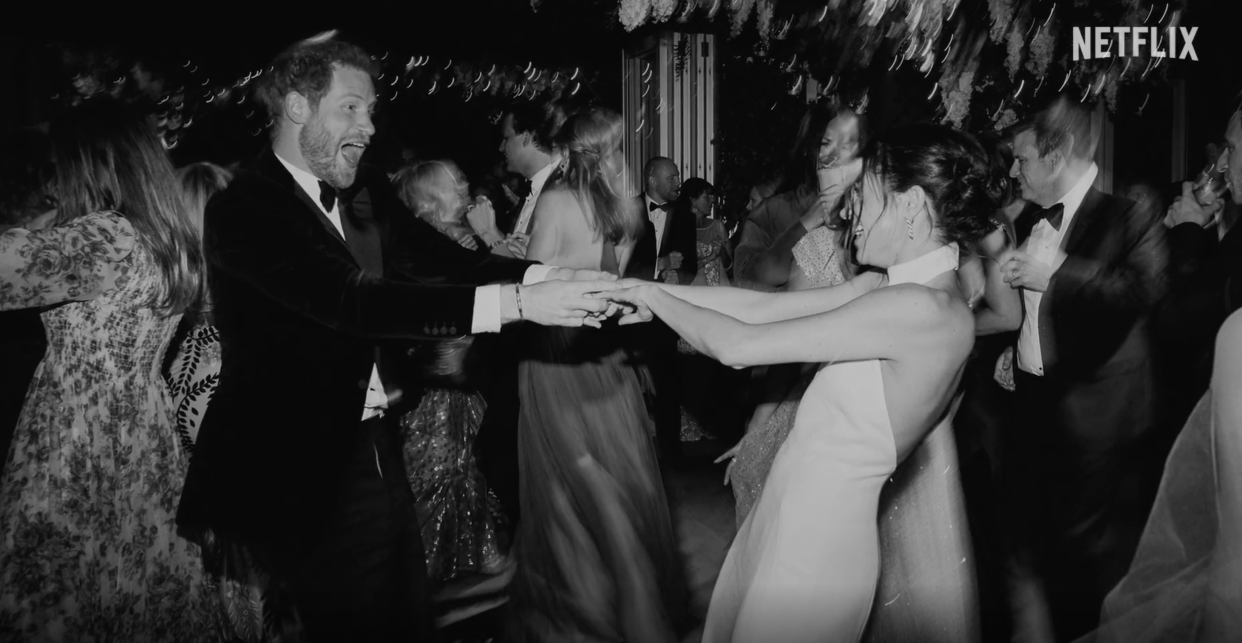 Intimate moment's from Harry and Meghan's private life are included in the trailer. (Netflix)