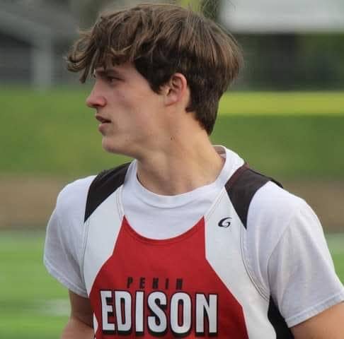 Pekin Edison 8th-grader Dylan Anderson is a five-sport athlete who won three state championship track events, finished second in a fourth, and accumulated enough points to give Edison an IESA state team championship even though he was the only athlete on the team in late May, 2023.