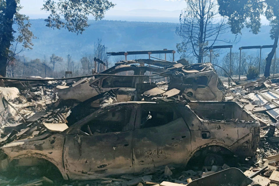 "That view was incredible. Unfortunately, it came with a cost," Rick Pero said of his home on a forested hilltop.  (Courtesy Rick Pero)