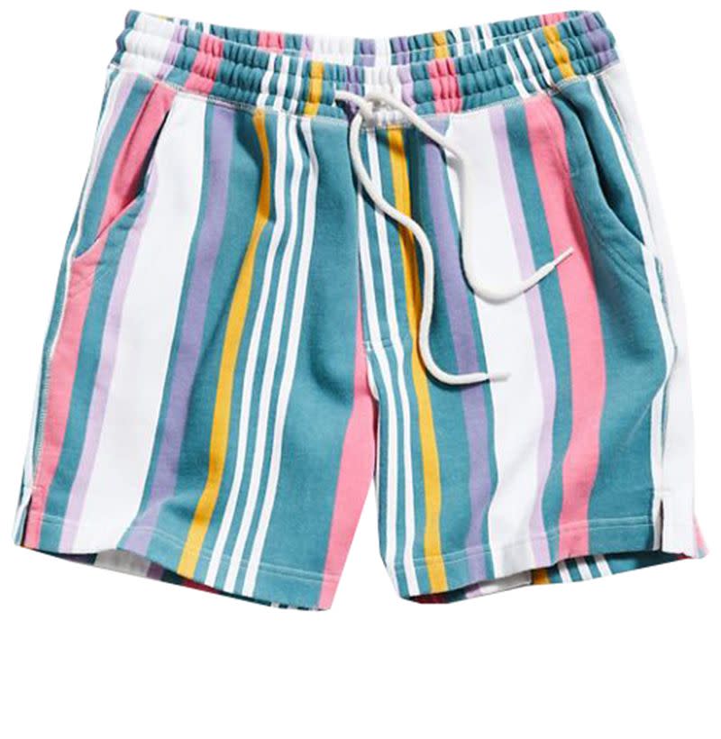 UO Lucien Stripe Volley Short