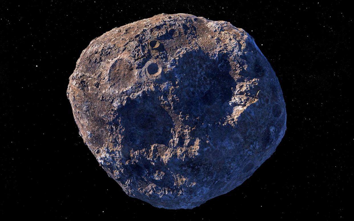 The asteroid 16 Psyche, the subject of a Nasa mission to evaluate its metal reserves that could make it worth $10 quadrillion