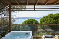 <p>Moments from Skiathos' sandy Koukounaries Beach, this chic hotel originally built in the Sixties was once the stylish hangout of Jackie Onassis. Surrounded by pine trees, <a href="https://www.booking.com/hotel/gr/elivi-hotels.en-gb.html?aid=1922306&label=best-hotels-greece" rel="nofollow noopener" target="_blank" data-ylk="slk:Elivi Skiathos;elm:context_link;itc:0;sec:content-canvas" class="link ">Elivi Skiathos</a> features a brace of pools, including an infinity pool with a poolside bar, an outdoor yoga studio and a spa, while the beach taverna is buzzy and fun in the evenings. Rooms are light and neutrally decorated with natural woods, while the Grace suites built into the hill offer uninterrupted views of the sea; some even have private pools. </p><p>The hotel is perfectly placed to explore Lake Strofilia, the island's protected wetland, where you'll find cormorant, egret and the island's famous black swan. Don't miss a trip to Kastro, the oldest town on Skiathos. Abandoned in the 19th century, its ruined streets are scattered with cannons, crumbling churches and even the remains of a Turkish-era mosque.</p><p><a class="link " href="https://www.booking.com/hotel/gr/elivi-hotels.en-gb.html?aid=1922306&label=best-hotels-greece" rel="nofollow noopener" target="_blank" data-ylk="slk:CHECK AVAILABILITY;elm:context_link;itc:0;sec:content-canvas">CHECK AVAILABILITY</a></p>