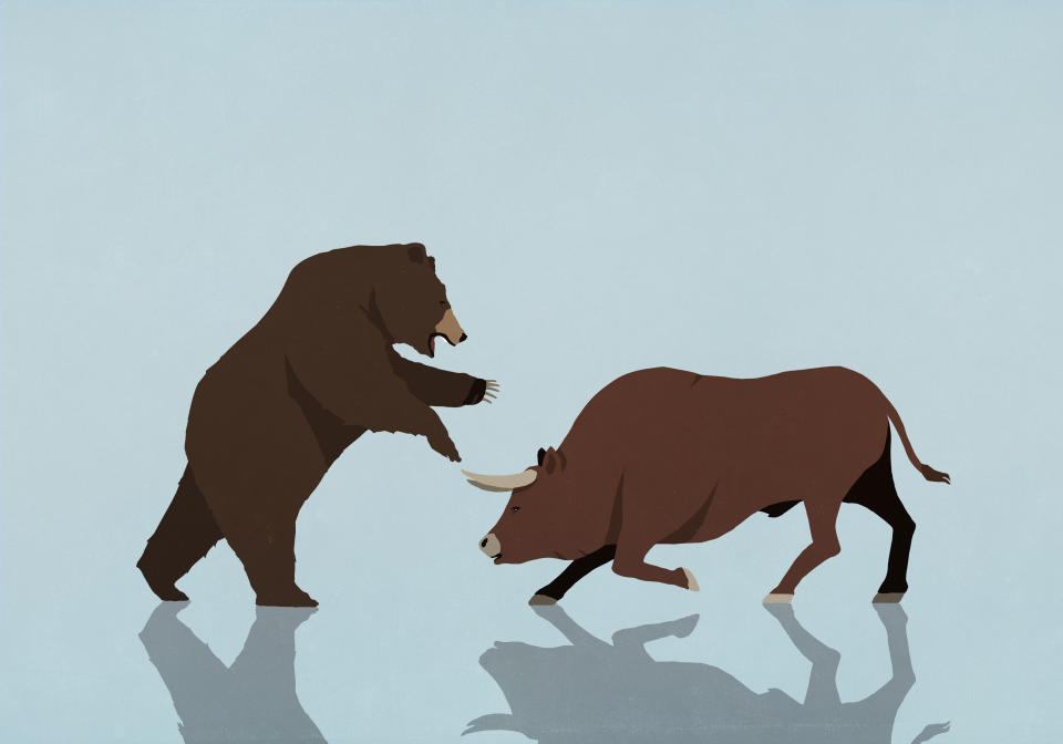 Much of the divide between bulls and bears heading into 2024 will hinge on where different companies see the economy heading next year.  (Getty Images)