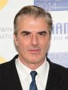 <p>Chris Noth has gradually incorporated his gray roots into his look since, but his bold brows have remained dark.</p>