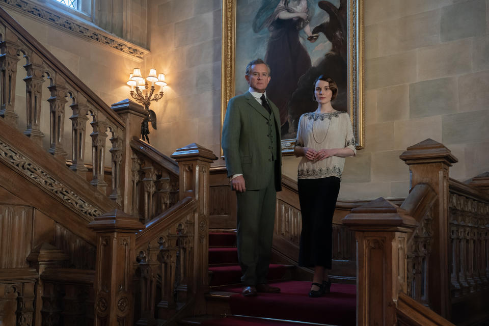 Hugh Bonneville stars as Robert Grantham and Michelle Dockery as Lady Mary in Downton Abbey: A New Era (Focus Features)