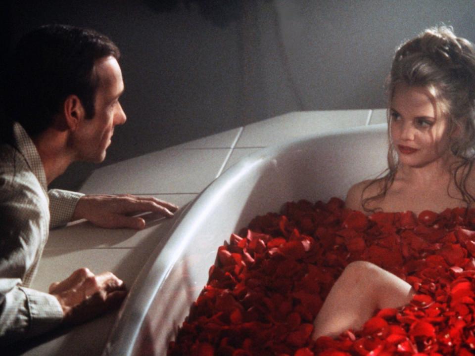 Kevin Spacey and Mena Suvari in ‘American Beauty’ (Lorey Sebastian/Dreamworks/Kobal/Shutterstock)