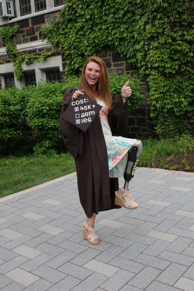 Gallagher at her college graduation. (Photo by Devon Gallagher)