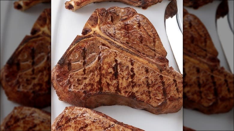 Prime Porterhouse on plate