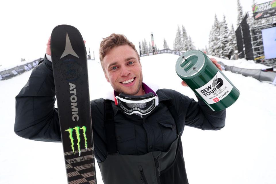 Gus Kenworthy on a ski slope